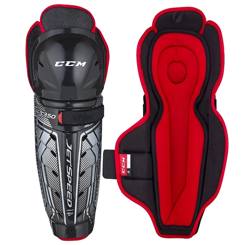 CCM Jetspeed FT350 Hockey Shin Guards - Junior
