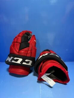 CCM Pro Stock Hockey Glove - Red/Black 13"