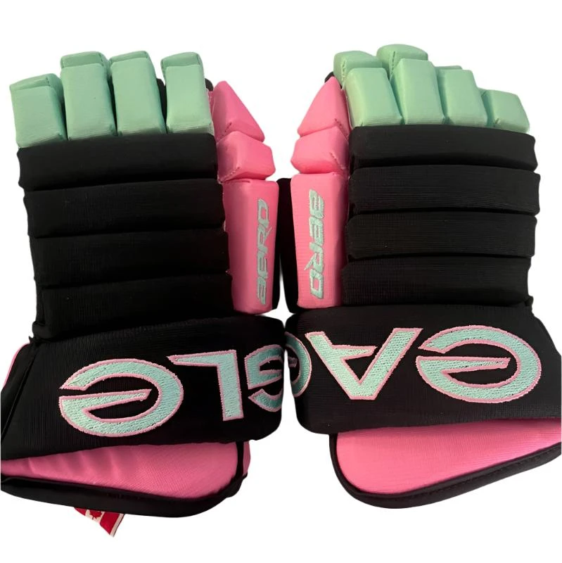 Eagle Aero Black/Pink/Mint "Miami Vice" Custom Gloves - Senior - Image 2