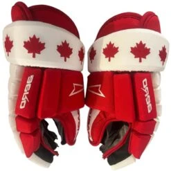 Eagle Aero Red/White Canada Custom Gloves - Senior