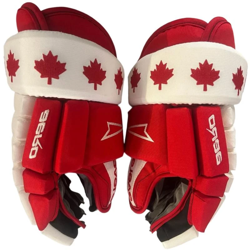 Eagle Aero Red/White Canada Custom Gloves - Senior