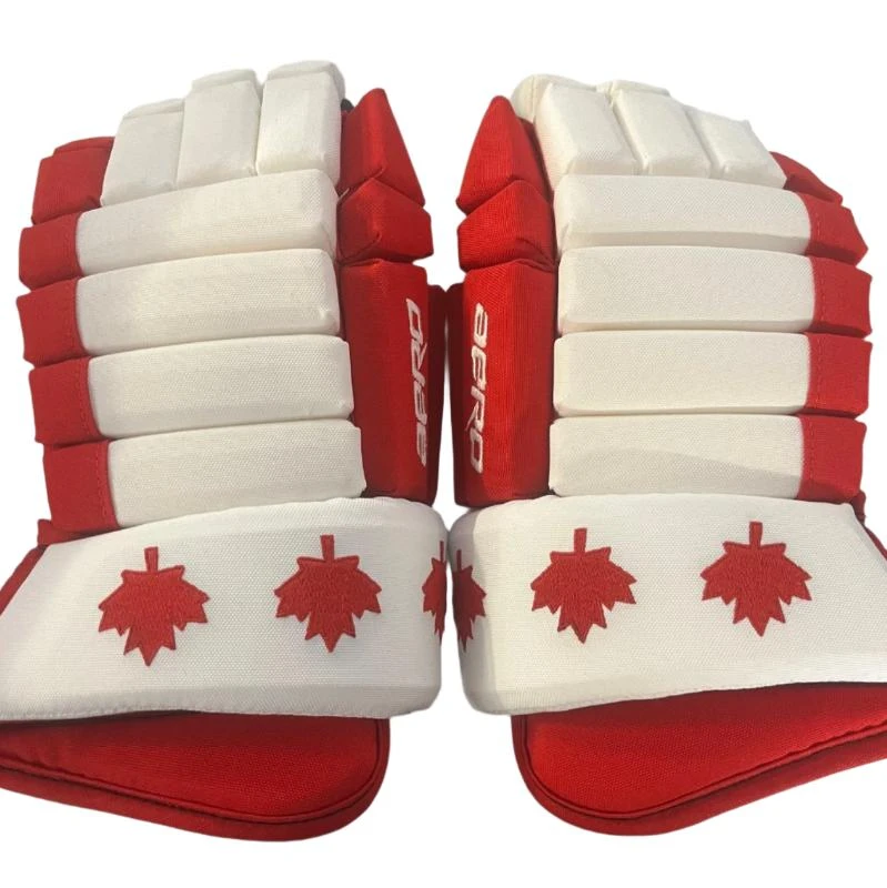 Eagle Aero Red/White Canada Custom Gloves - Senior - Image 2