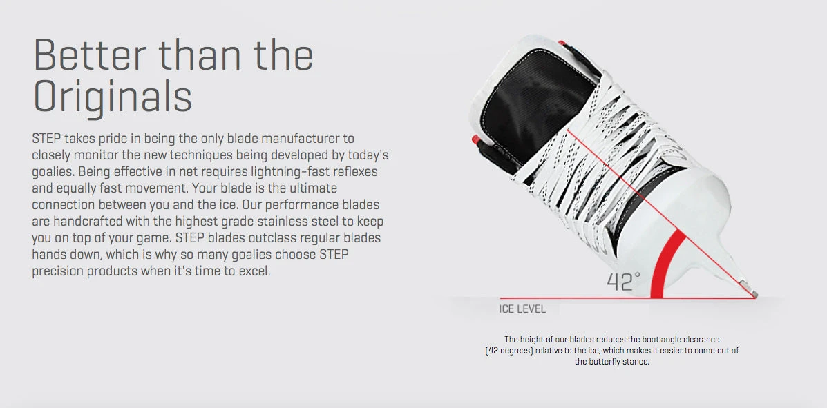 Step Steel Vertexx Edge Goalie Skate Runners - Image 2