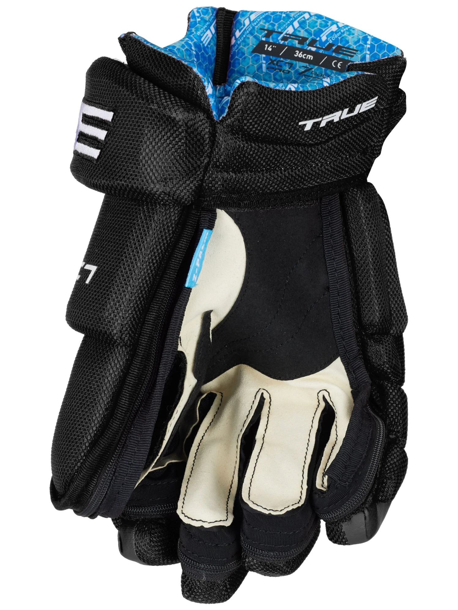 True Hockey True XC7 Pro Z-Palm Hockey Gloves - Junior - Image 2