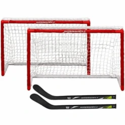 Winnwell Double PVC Mini Net Set With 2 Sticks & Ball