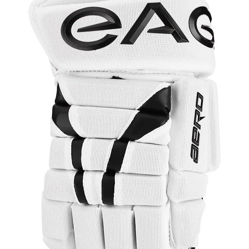 Eagle Custom Aero Team All White Hockey Gloves - Senior